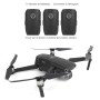 Sunnylife ნახშირბადის ბოჭკოვანი წყალგაუმტარი All-Surround 3D PVC სტიკერის ნაკრები DJI Mavic 2 Pro / Zoom Drone Quadcopter (შავი)