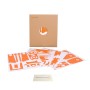 Sunnylife Wodoodporny zestaw naklejki 3D PVC z włóknem węglowym do DJI Mavic 2 Pro / Zoom Drone (pomarańczowy)
