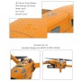 Sunnylife碳纤维防水全弹簧3D PVC贴纸套件DJI Mavic 2 Pro / Zoom无人机四轮驱动器（橙色）