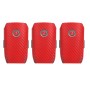 Sunnylife Wodoodporny zestaw naklejek 3D PVC z włóknem węglowym do DJI Mavic 2 Pro / Zoom Drone (czerwony)