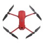 Sunnylife ნახშირბადის ბოჭკოვანი წყალგაუმტარი All-Surround 3D PVC სტიკერის ნაკრები DJI Mavic 2 Pro / Zoom Drone Quadcopter (წითელი)