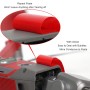 Sunnylife碳纤维防水全弹簧3D PVC贴纸套件DJI MAVIC 2 Pro / Zoom Drone Quadcopter（红色）