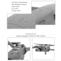 Sunnylife Wodoodporny zestaw naklejek 3D PVC z włóknem węglowym do DJI Mavic 2 Pro / Zoom Drone (srebrny)