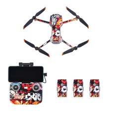 Startrc Drone + Remote Control + Battery Protective PVC Sticker for DJI Air 2s (Graffiti animé)