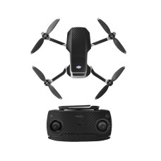 Sunnylife MM-TZ439 Водоустойчив PVC Drone тяло + Arm + Remote Control Декоративни защитни стикери Комплект за DJI Mavic Mini (Carbon Texture Black)