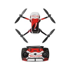 Sunnylife MM-TZ439 Waterproof PVC Drone Body + Arm + Remote Control Decorative Protective Stickers Set for DJI Mavic Mini(Shark Red)