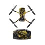 SunnyLife MM-TZ439 Vedenpitävä PVC-drone-runko + ARM + kaukosäädin koristeelliset suojatarrat, jotka on asetettu DJI Mavic Mini (Rock Music)