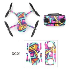 RCSTQ pour DJI Mavic Mini Graffiti Style Couleur Modèle Drone Body & Controller Stickers Plastic (Graffiti Colorful)