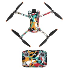 SunnyLife Drohne+Fernbedienungsschutzaufkleber für DJI Mini 3 Pro Standardversion (Rhythmus Graffiti)
