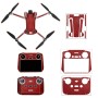 SunnyLife Drohne+Fernbedienungsschutzaufkleber für DJI Mini 3 Pro Standardversion (Carbon Red)