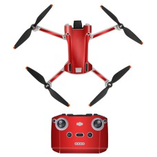 Sunnylife Drone+מדבקת הגנה על שלט רחוק עבור DJI Mini 3 Pro גרסה סטנדרטית (Aurora Red)