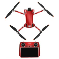 Sunnylife Drone+защитная наклейка с дистанционным управлением для версии DJI Mini 3 Pro RC (Aurora Red)