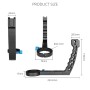 YELANGU A67 Lifting Handle Pot Handheld Stabilizer Extension Mount for DJI Ronin S (Black)