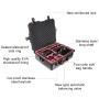 PGYTECH P-RH-001 Shockproof Waterproof Explosion-proof Hard Box Carrying Case for DJI Ronin-S, Size: 63.4x50.3cm(Black)