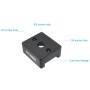 Startrc 1108468 Külma kingapordi alumiiniumsulami adapterplaat 1/4 kruvi adapter DJI Ronin-SC 2 jaoks