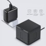 Ruigpro USBトリプルバッテリーDJI OSMOアクション用のLEDインジケータライト付きハウジング充電ボックス