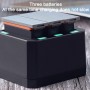 USB Triple Batteries Charger med LED -indikatorlampan för DJI Osmo Action (Black)