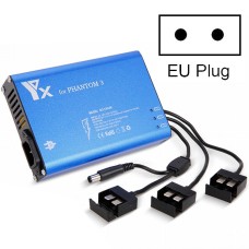 4 in 1 Parallel Power Hub Intelligent Battery Controller Charger for DJI Phantom 3 Standard SE FPV Drone, Plug Type:EU Plug
