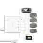 YX dla DJI Mavic 2 Hub 6 w 1 Multi Smart Charger Remote Bateries Charger Smartfon Station (US Plug)