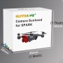 Gimbal Shade Camera Lens Hood Anti Flare Gimbal Prochékář pro DJI Spark (červená)
