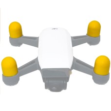 4 PCS Silicone Motor Guard Protective Covers for DJI Spark (Yellow)