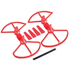 5 ensembles de protection de l'hélice détachable avec train d'atterrissage pour DJI Spark (rouge)