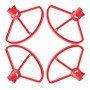 5 ensembles de protection de l'hélice détachable avec train d'atterrissage pour DJI Spark (rouge)
