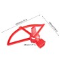 5 uppsättningar avtagbar propeller skyddande vakt med landningsutrustning för DJI Spark (röd)