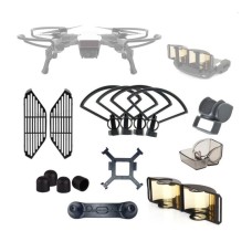 Couverture de protection contre l'objectif de drone + trépied + kit d'accessoires d'antenne améliorée pour DJI Spark