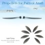 4 páry skládací tvrdé PC CW / CCW Blades vrtule s klíčem pro papoušek Anafi Drone