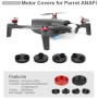 4 PCS Aluminum Alloy Motor Guard Protective Covers Cap for Parrot Anafi Drone (Black)