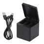RUIGPRO USB三重电池外壳充电器盒，带有电缆和指示灯，用于GoPro Hero9黑色 /英雄10黑色（黑色）