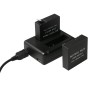 BC-AZ16数码相机USB双电池充电器，用于小米ii 4k