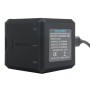 RUIGPRO USB Triple Batteries Box Charger Box з USB -кабелем та світлодіодним індикатором для GoPro Hero6 /5 (чорний)