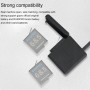 Ruigpro USB kolmekordsed akud korpuselaadija kast USB -kaabli ja LED -indikaatorituliga GoPro Hero6 /5 jaoks (must)