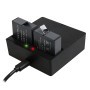 GoPro Hero5 AHDBT-501-kaksois-battery-laturi LED-merkkivalolla