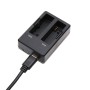 SJCAM SJ6 Dual Batteries Charger with LED Indicator Light & USB Cable