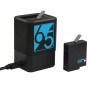 מטען סוללות כפול עם כבל USB-C / Type-C עבור GoPro Hero6 / 5