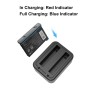 För Insta360 X3 PuLuz USB Dual Batteries Charger med indikatorljus