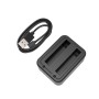 För Insta360 X3 PuLuz USB Dual Batteries Charger med indikatorljus