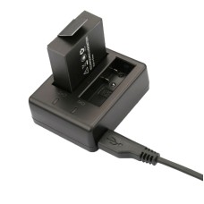 Caricatore da viaggio a doppia batteria USB per SJCAM SJ4000 / SJ5000 / SJ6000 (CH1 / CH2)