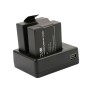USB Dual Battery Travel Charger för SJCAM SJ4000 / SJ5000 / SJ6000 (CH1 / CH2)