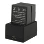 USB Dual Battery Action -laturi GoPro Hero 3+ / Hero 3 AHBBP-301 /302 -akkulle