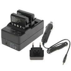 AHDBT-401 Digital Camera Double Battery Charger + Car Charger + Adapter for GoPro HERO4
