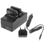 Caricatore a doppia batteria AHDBT-401 Digital Camera + Caricatore auto + Adattatore per GoPro Hero4