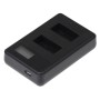 GP158-B LCD Screen Dual Batteries Charger for GoPro HERO3+ /3 (AHDBT-301, AHDBT-302), Displays Charging Capacity