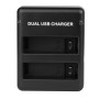 USB Dual Battery Travel Charger for GoPro HERO4 (AHDBT-401)(Black)