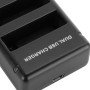 USB-подвійний зарядний пристрій для подорожей для GoPro Hero4 (AHDBT-401) (чорний)