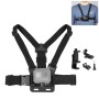 PuLuz 5 i 1 justerbar kroppsmonterad bältes bröstband med telefonklämma & j krokmontering och lång skruvpaket