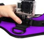 Neopine Dog Hämt Hound Harness Justerbar bröstbandremmontering för GoPro Hero10 Black /Hero9 Black /Hero8 Black /Hero7 /6/5/5 Session /4 Session /4/3+ /3/2/1 (Purple)